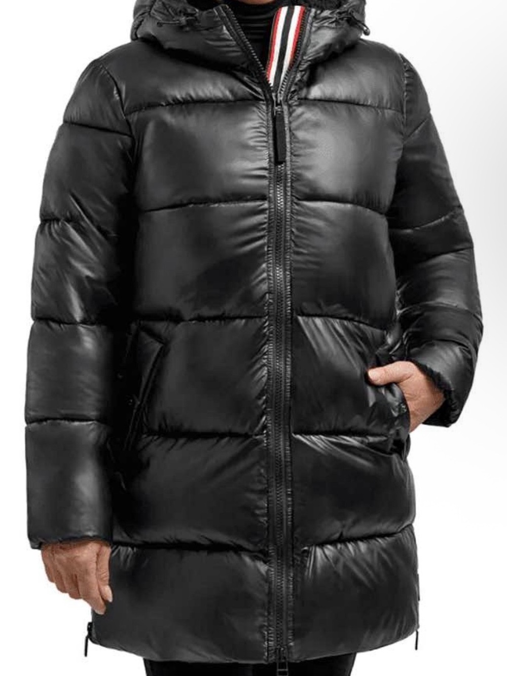 Women’s  Black Puffer Coat with Hood